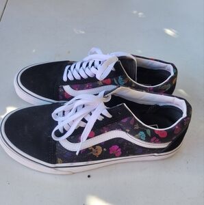 Vans Retro Flowers 💐 Skate Shoes! Mens/Womens!